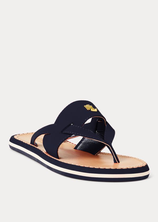 Sandalias Ralph Lauren Mujer Azul Marino - Rosalind - BPLAU7439